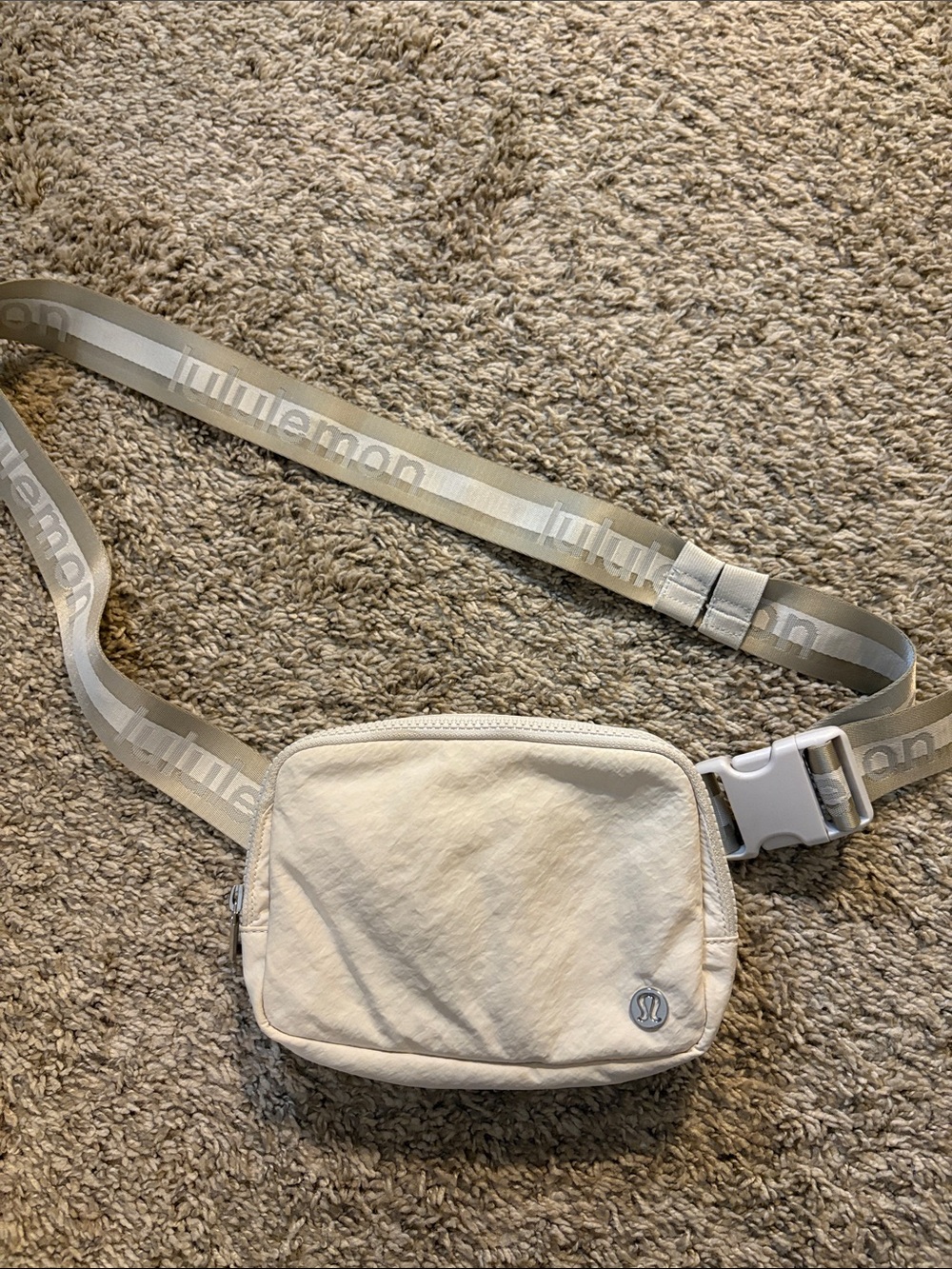 lululemon athletica Cream Crossbody Belt Bag